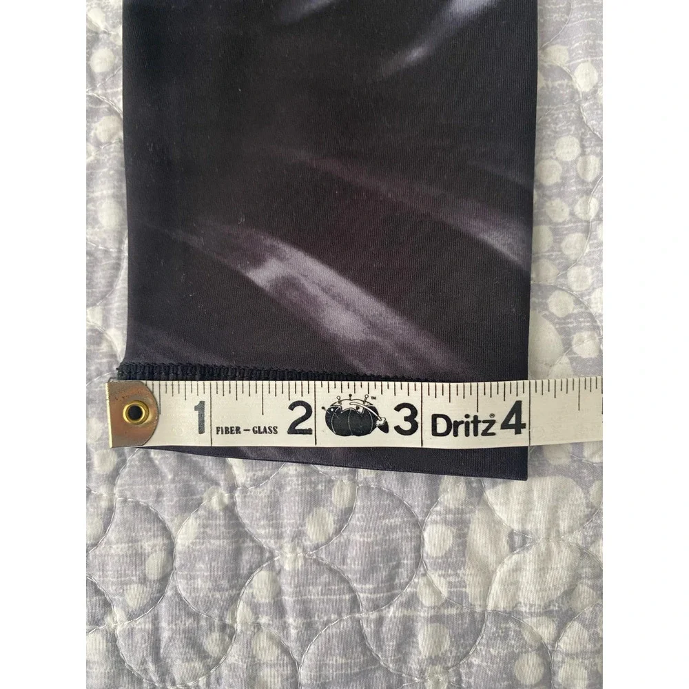 Wise Fool Leggings Black White Palms Size Medium